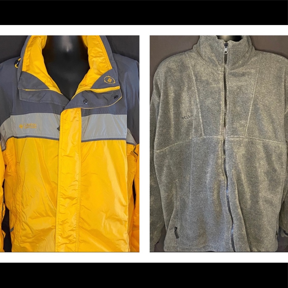 Columbia Bugaboo Mens 3 in 1 Winter Coat. Size XXL. Yellow and Black. - Picture 4 of 14